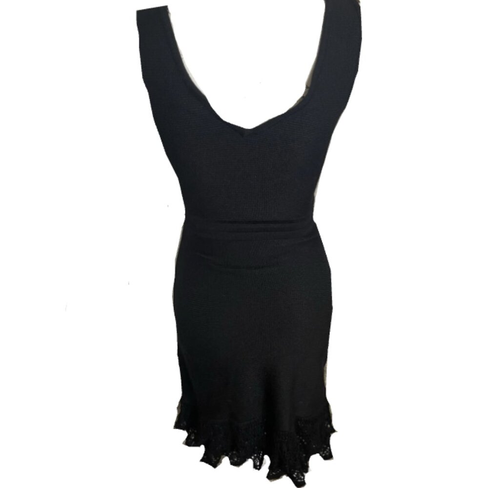 Brand New Guess Knit V-Neck Bodycon Mini Dress